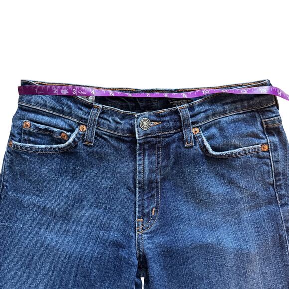 Red Engine Bootcut Jeans Women's Sz 26 Blue Vintage Y2K 90s Made USA Retro - Picture 8 of 15